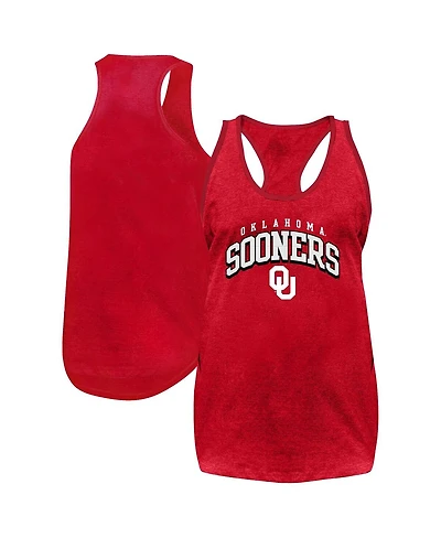 Fanatics Women's Crimson Oklahoma Sooners Plus Arch Tank Top