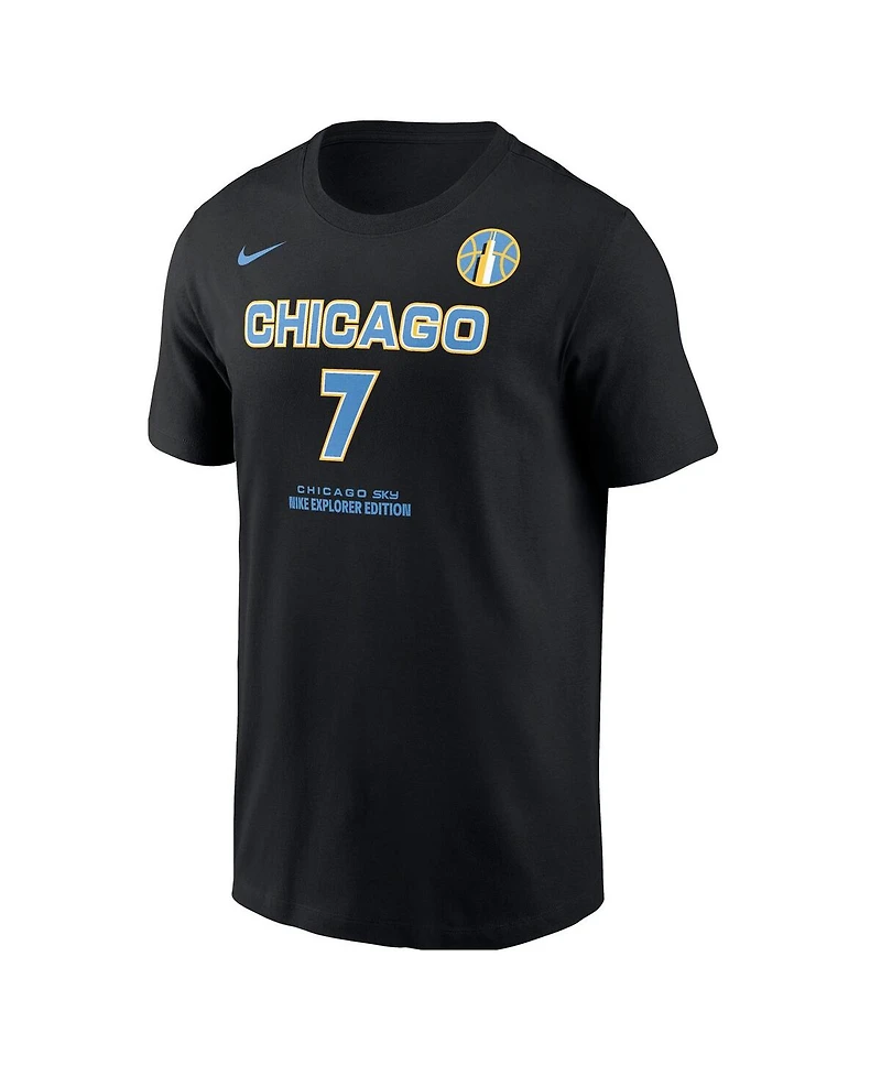 Nike Men's Ariel Atkins Black Chicago Sky Explorer Edition Name Number T-Shirt