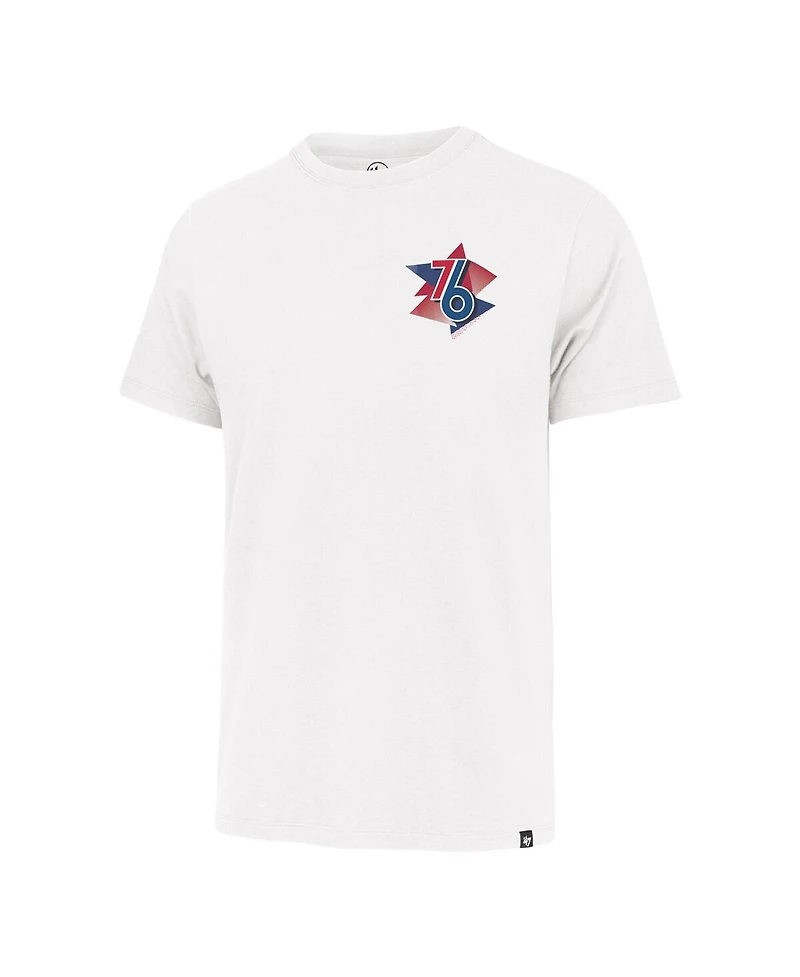 '47 Brand Men's White Philadelphia 76ers City Edition Backboard T-Shirt