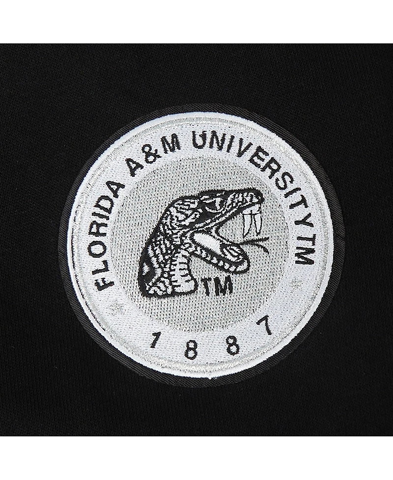 Pro Standard Women's Black Florida A&M Rattlers Cropped Pullover Sweatshirt