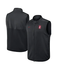 Nike Men's Black Stanford Cardinal Primetime Victory Performance Full Zip Vest