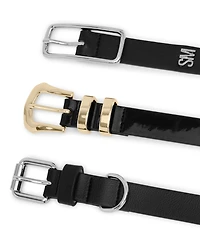 Steve Madden Pebble Polyurethane Puffy Buckle Belt