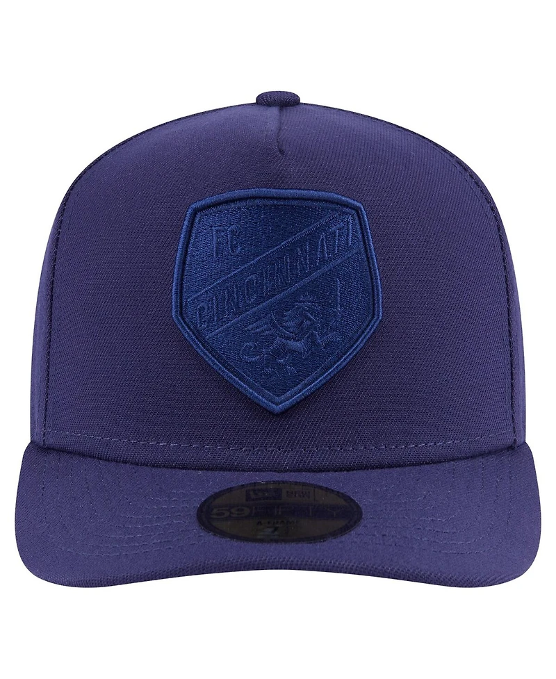 New Era Men's Navy Fc Cincinnati Color Pack A-Frame 59FIFTY Fitted Hat