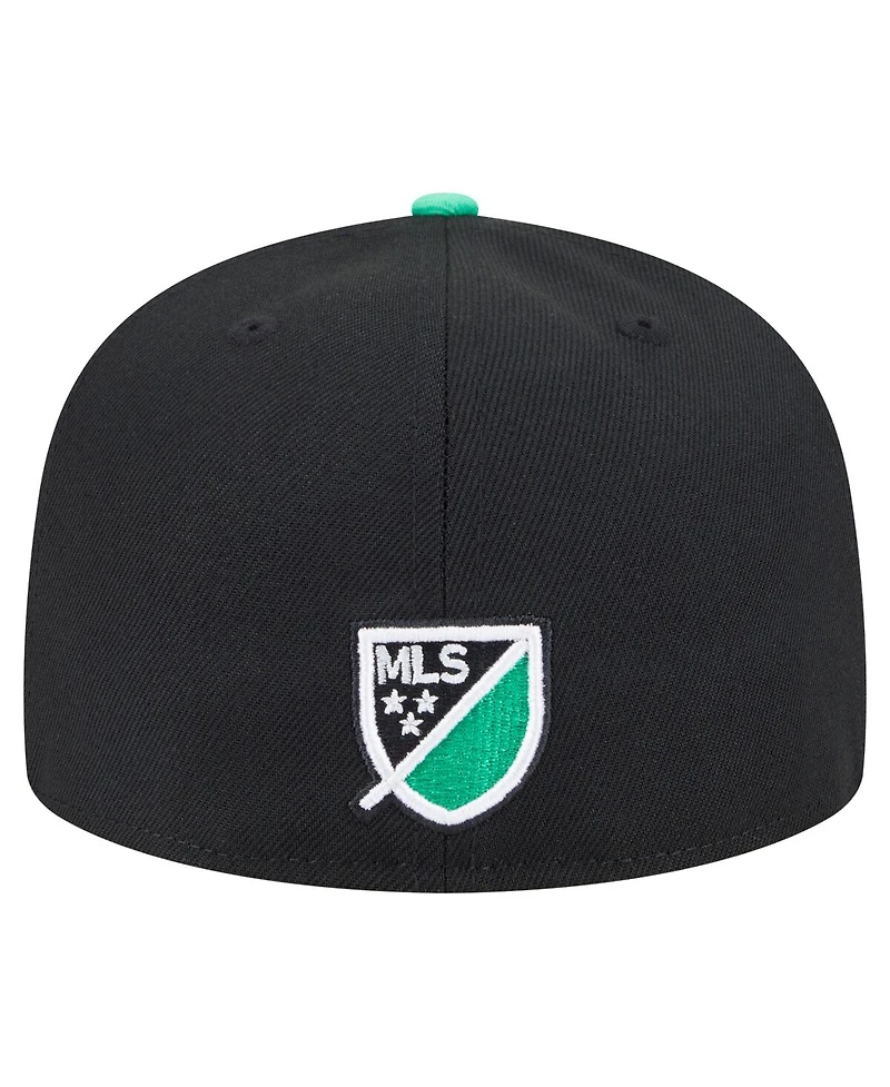 New Era Men's Black Austin Fc 2025 Kickoff 59FIFTY Fitted Hat
