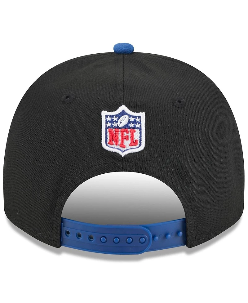New Era Big Boys and Girls Black/Royal Indianapolis Colts 2025 Nfl Draft A-Frame 9FIFTY Snapback Hat
