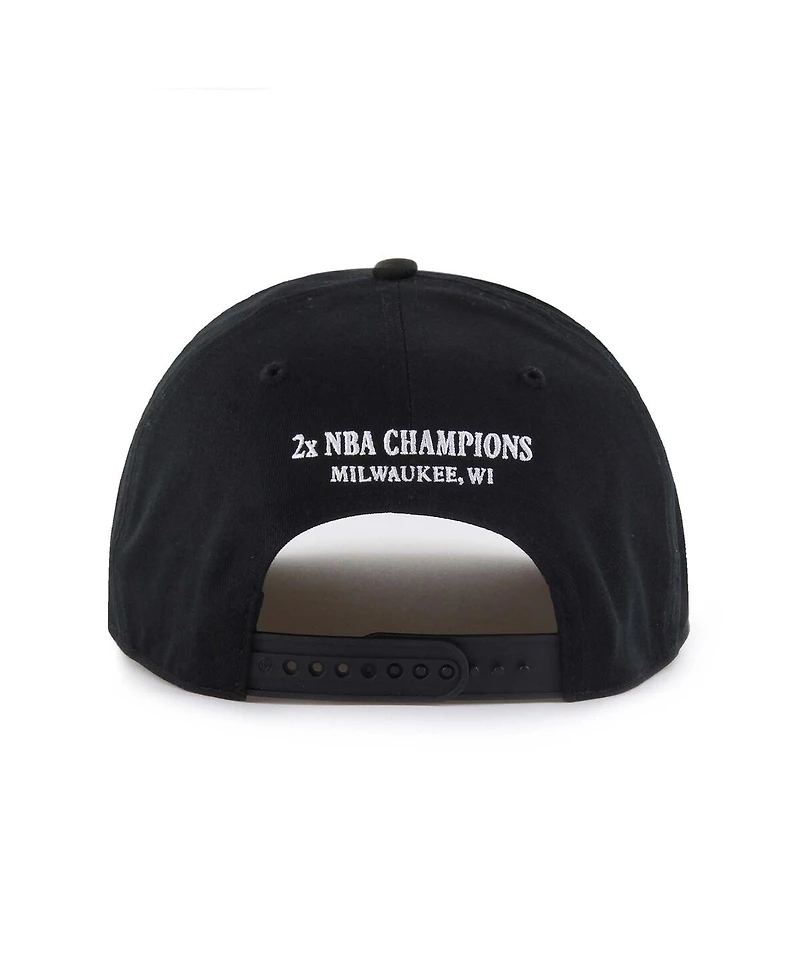 '47 Brand Men's Black Milwaukee Bucks Every Time Past Champs Hitch Adjustable Hat