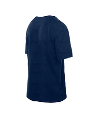 New Era Men's Navy Dallas Mavericks Boxy Old School Sport Vintage Wash T-Shirt