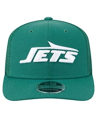 New Era Men's Green New York Jets Team Collection 9SEVENTY Stretch-Snap Adjustable Hat