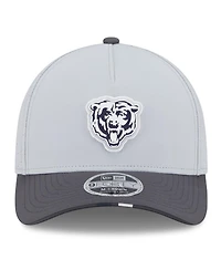 New Era Men's Gray/Graphite Chicago Bears 2025 Nfl Training Camp A-Frame 9FORTY Adjustable Hat