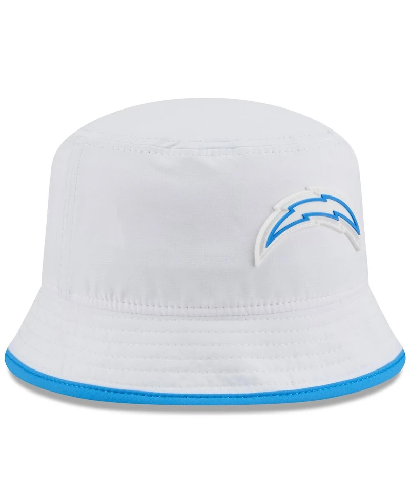 New Era Men's White Los Angeles Chargers 2025 Nfl Training Camp Stretch Bucket Hat