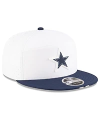 New Era Men's White/Navy Dallas Cowboys 2025 Nfl Training Camp Split Panel 9FIFTY Snapback Hat