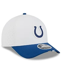 New Era Men's White/Royal Indianapolis Colts 2025 Nfl Training Camp A-Frame 9FORTY Adjustable Hat