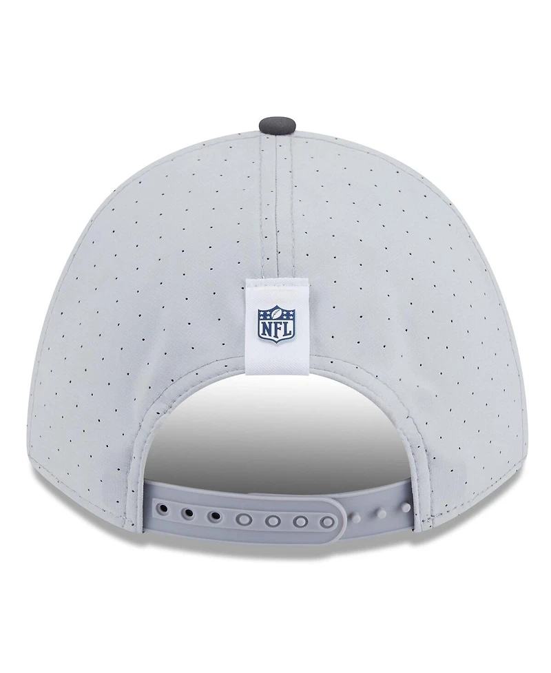 New Era Men's Gray/Graphite Seattle Seahawks 2025 Nfl Training Camp A-Frame 9FORTY Adjustable Hat