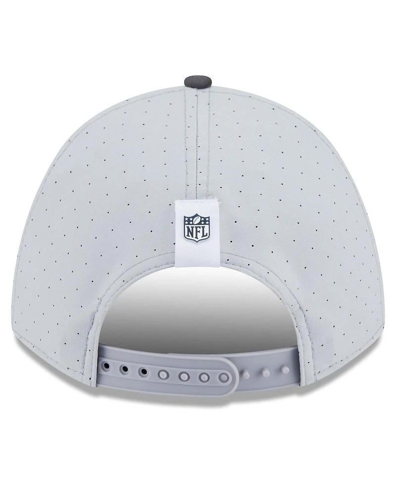 New Era Men's Gray/Graphite Dallas Cowboys 2025 Nfl Training Camp A-Frame 9FORTY Adjustable Hat