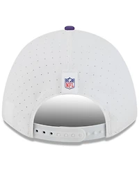 New Era Big Boys and Girls White/Purple Minnesota Vikings 2025 Nfl Training Camp A-Frame 9FORTY Adjustable Hat