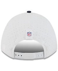 New Era Big Boys and Girls White/Navy Chicago Bears 2025 Nfl Training Camp A-Frame 9FORTY Adjustable Hat