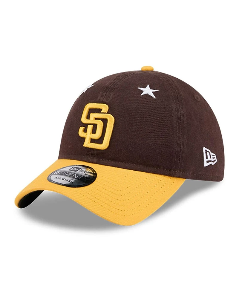 New Era Men's Brown/Gold San Diego Padres 2025 Mlb All-Star Game 9TWENTY Adjustable Hat