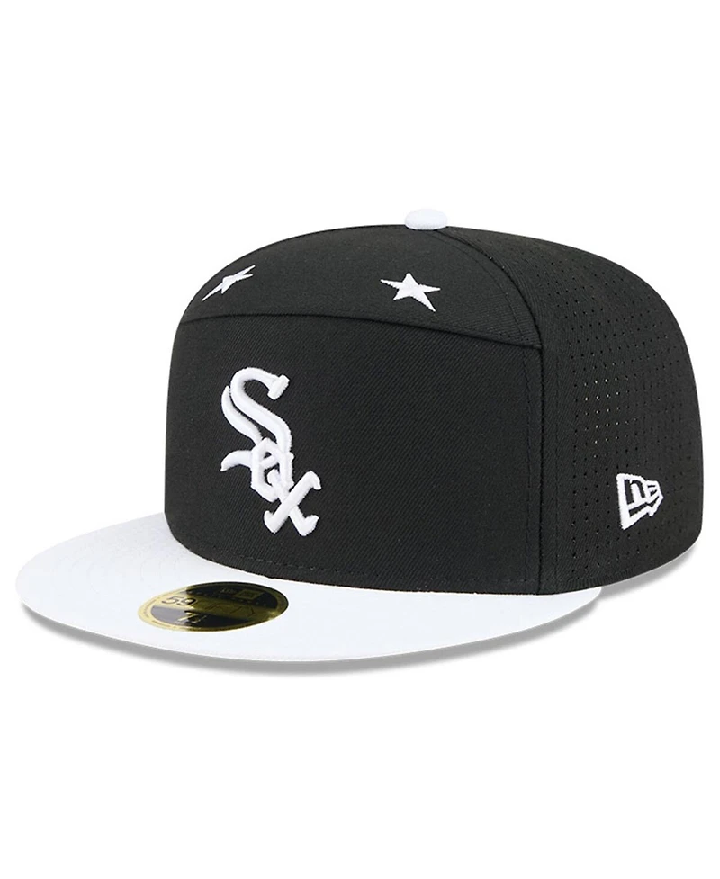New Era Men's Black/White Chicago White Sox 2025 Mlb All-Star Game Side Patch 59FIFTY Fitted Hat