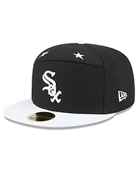 New Era Men's Black/White Chicago White Sox 2025 Mlb All-Star Game Side Patch 59FIFTY Fitted Hat