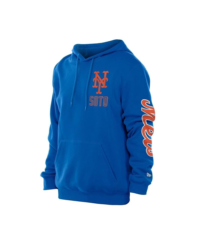 New Era Men's Juan Soto Royal York Mets Design Lab Pullover Hoodie