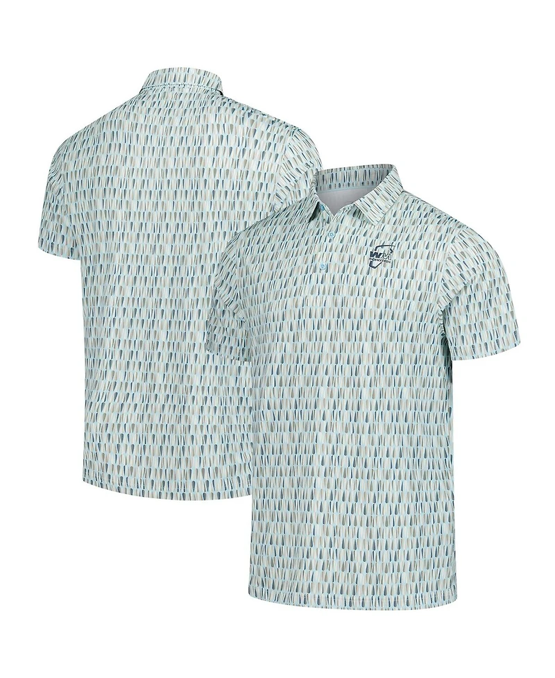 Ahead Men's Light Blue Wm Phoenix Open Taos Polo Shirt