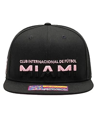 Fan Ink Men's and Women's Black Inter Miami Cf Loyalty Snapback Hat