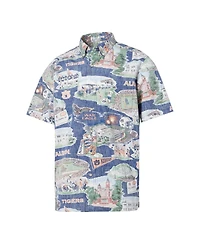 Reyn Spooner Men's Navy Auburn Tigers Scenic Button-Down Shirt