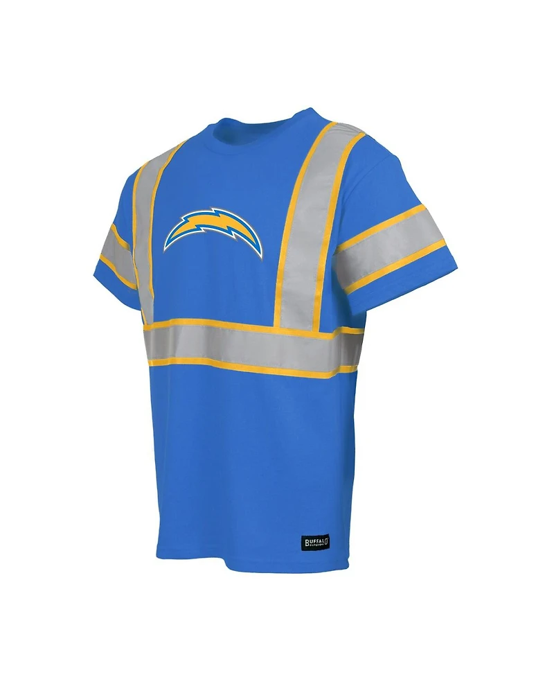 Buffalo Outdoors Men's Powder Blue Los Angeles Chargers Safety Heavyweight T-Shirt
