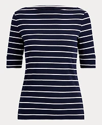 Lauren Ralph Striped Boatneck Top