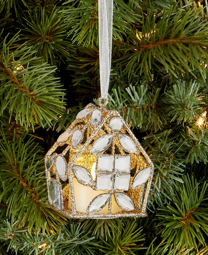 Holiday Lane Jeweled Classics Iron House Ornament, Macy's Exclusive