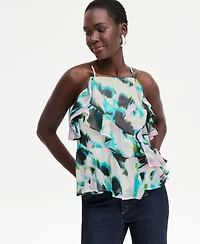 I.n.c. International Concepts Women's Ruffle-Trim Apron-Neck Tank, Macy's Exclusive