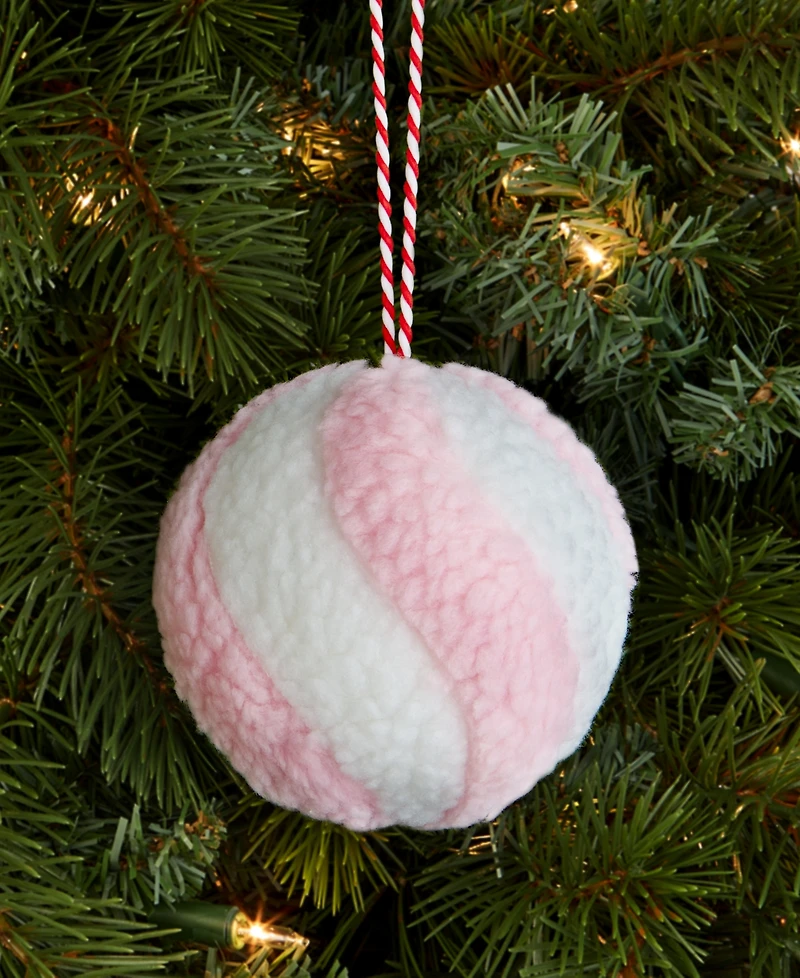 Holiday Lane Sugar Plum Peppermint Ball Ornament, Macy's Exclusive
