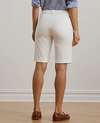 Lauren Ralph Twill Stretch Bermuda Shorts