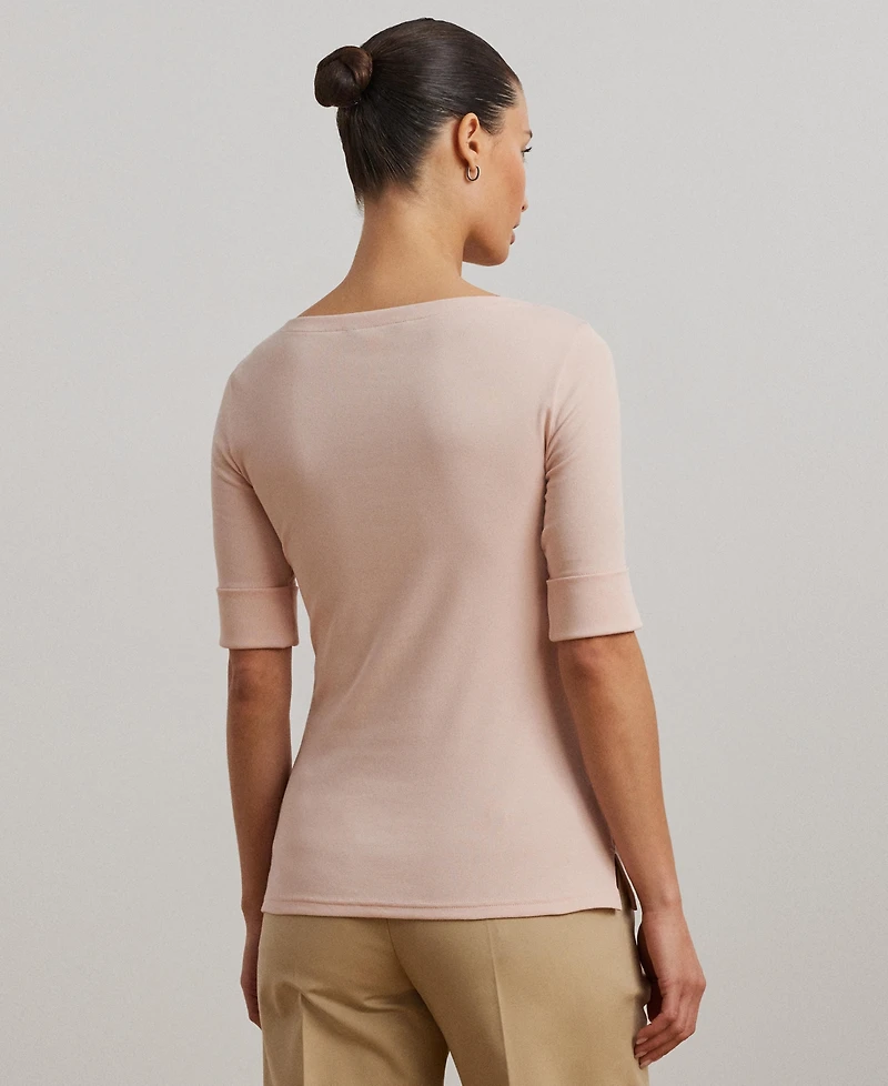 Lauren Ralph Stretch Boatneck Top