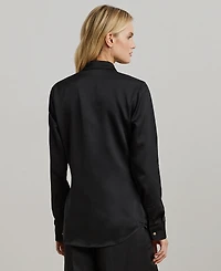 Lauren Ralph Women's Satin Charmeuse Shirt