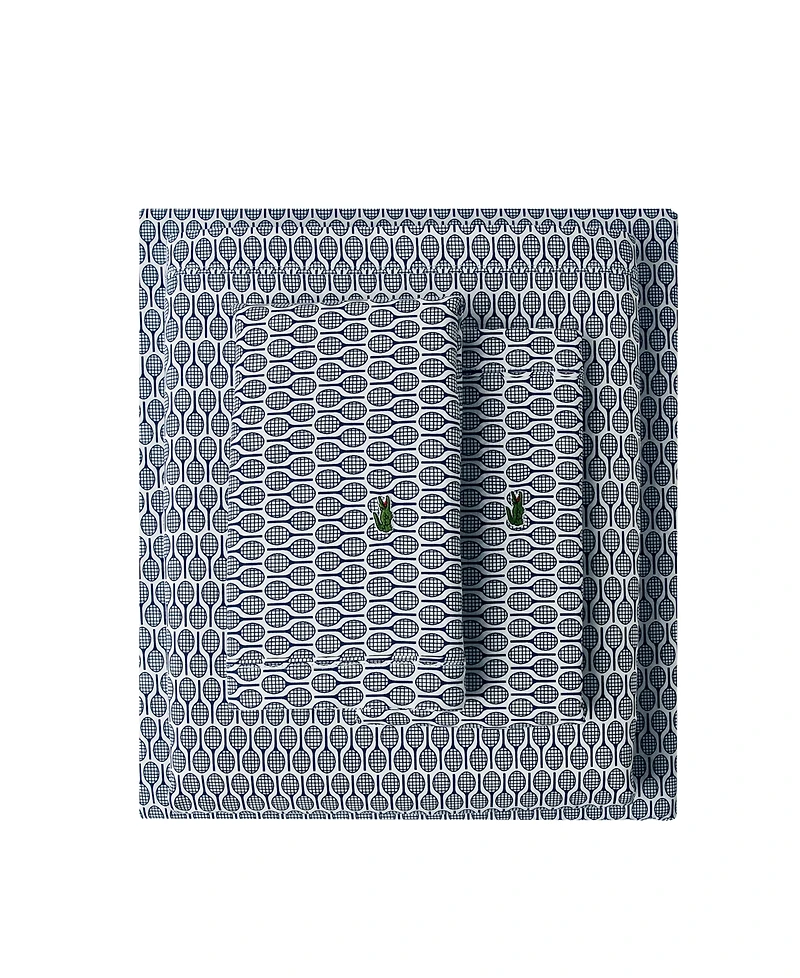 Lacoste Racquet 200-Thread Count Cotton -Pc. Sheet Set