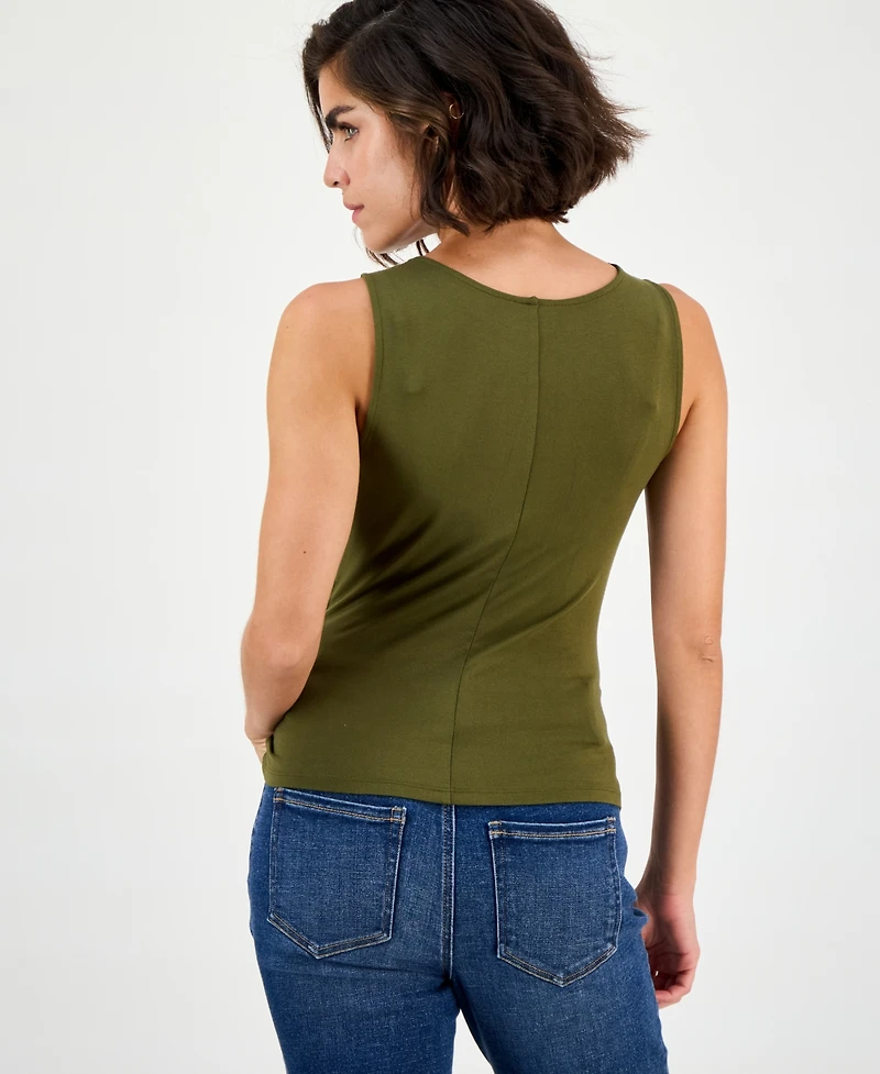 I.n.c. International Concepts Women's Ruched Sleeveless Top, Macy's Exclusive