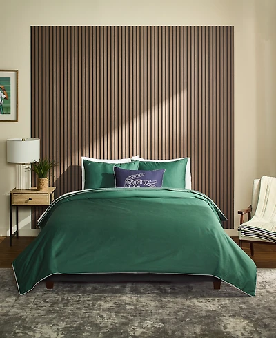 Lacoste Tiebreak Cotton 3-Pc. Duvet Cover Set, King