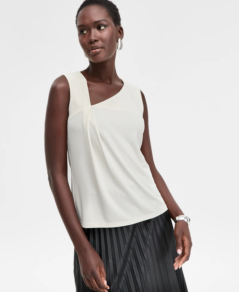I.n.c. International Concepts Women's Asymmetrical-Neck Tank, Macy's Exclusive