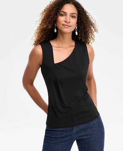 I.n.c. International Concepts Women's Asymmetrical-Neck Tank, Macy's Exclusive