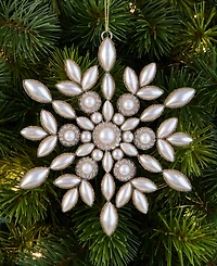 Holiday Lane Gilded Glamour Embellished Snowflake Ornament, Macy's Exclusive