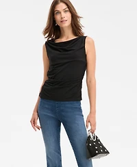 I.n.c. International Concepts Women's Cowl-Neck Sleeveless Top, Macy's Exclusive