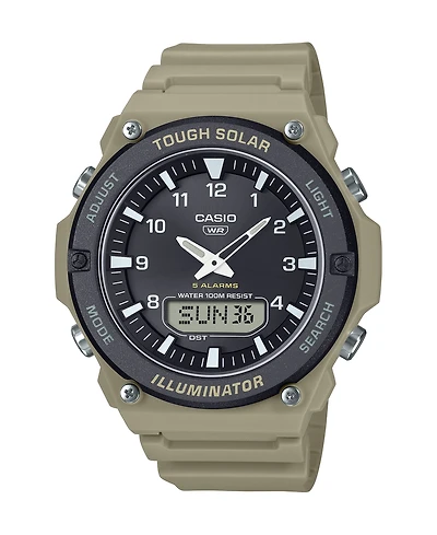Casio Men's Analog Tan Resin Watch, 52.5mm