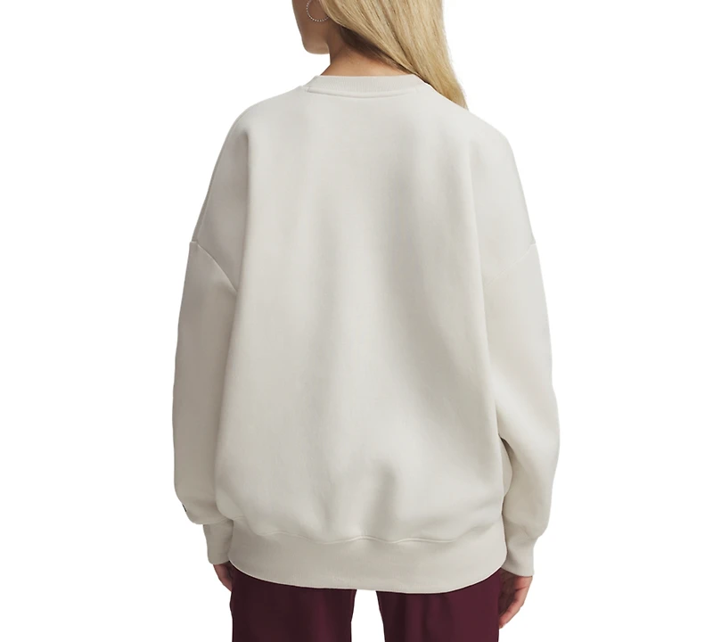 Under Armour Women's Rival Fleece Oversized Varsity Sweatshirt