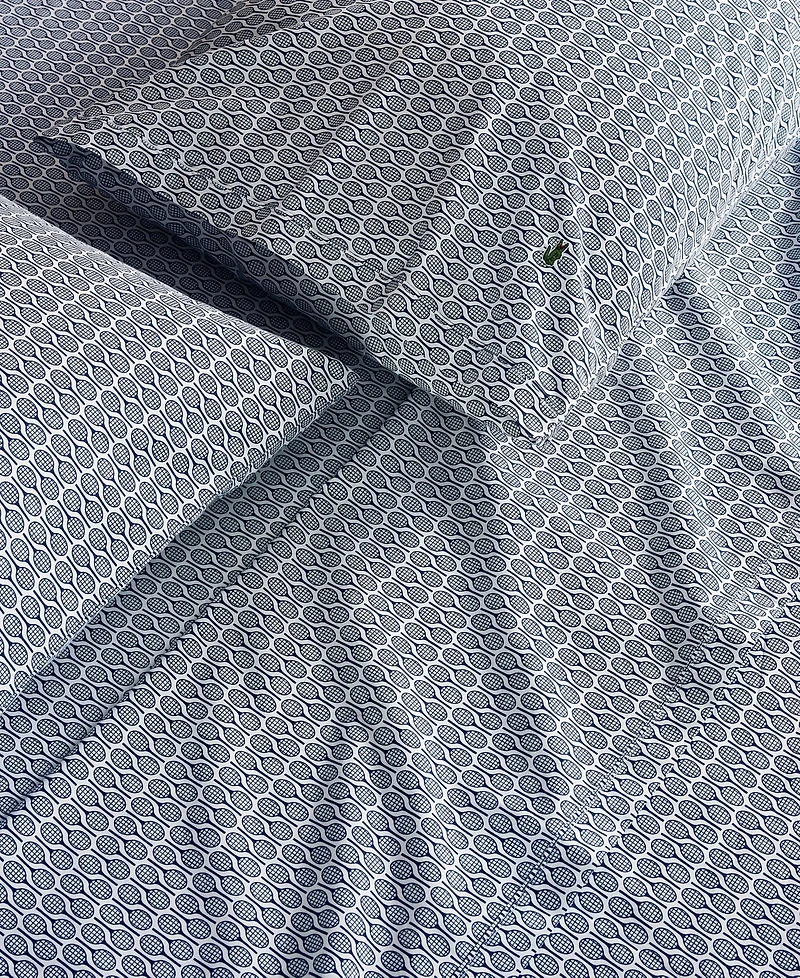 Lacoste Racquet 200-Thread Count Cotton -Pc. Sheet Set