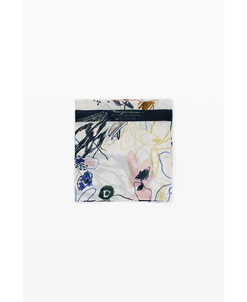 Desigual Women's Rectangular strokes scarf
