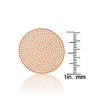 Suzy Levian Cubic Zirconia Sterling Silver Pave Round Medallion Ring