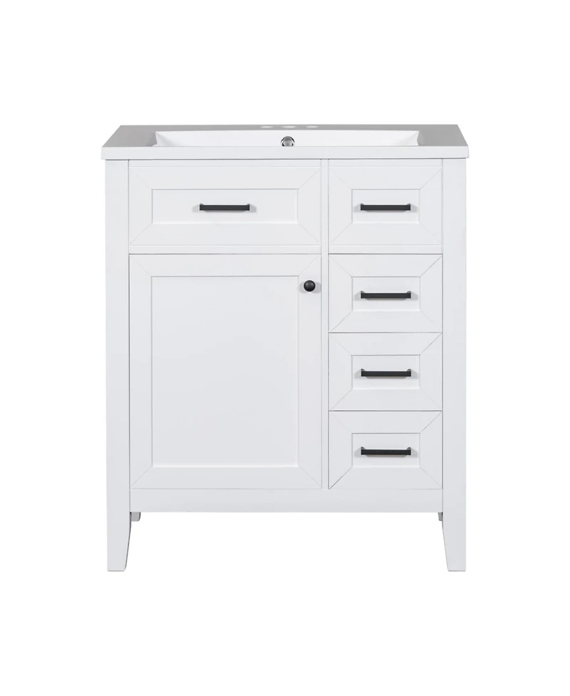 Streamdale Furniture 30" Bathroom Vanity with Sink & Drawers