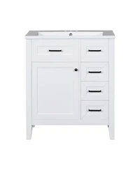 Streamdale Furniture 30" Bathroom Vanity with Sink & Drawers