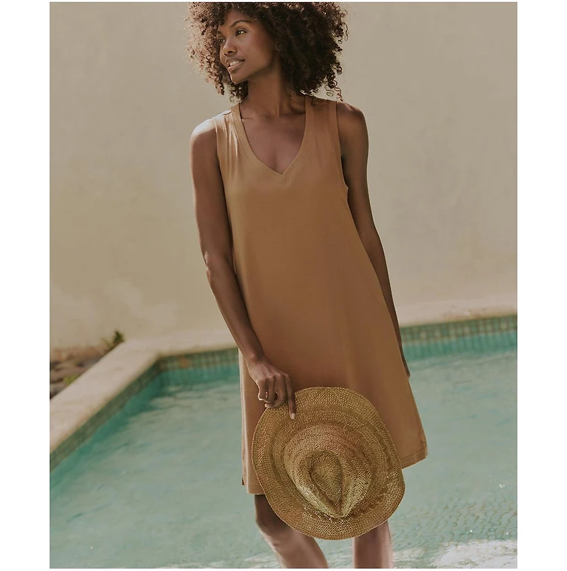 Pact Women's Organic Cotton Softspun A-Line Tank Dress